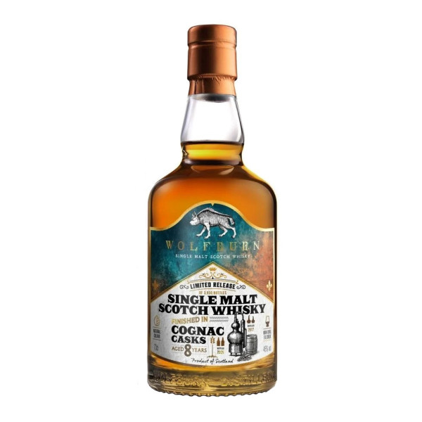 Wolfburn, 8 Y  - Cognac Cask (0.7 ℓ)