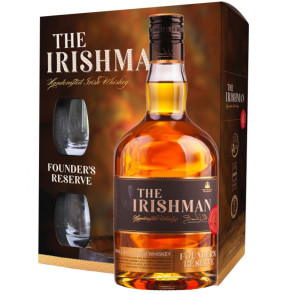 The Irishman - Founder's Reserve Geschenk met Glazen (0.7 ℓ)