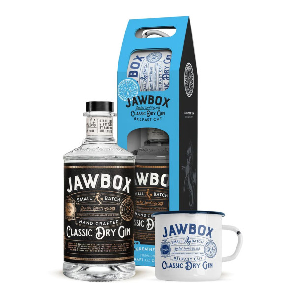 Jawbox Small Batch Gin met mok